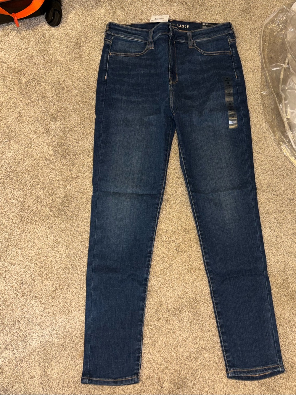 American Eagle Outfitters Women's Dark Blue Skinny Jeans